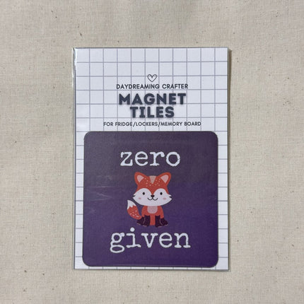 Magnet Tiles- zero fox given
