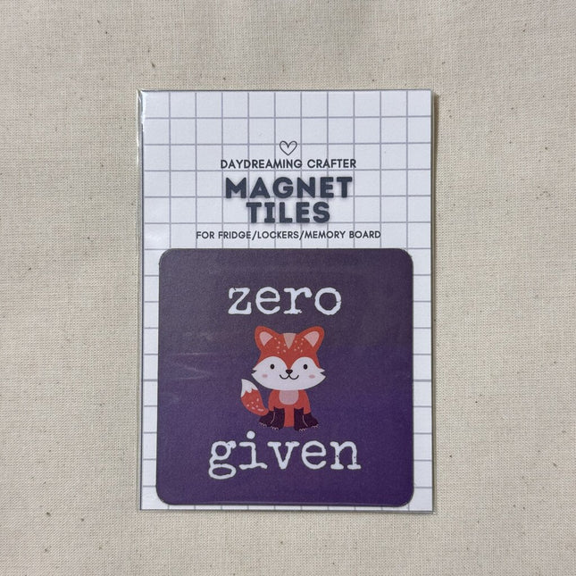 Magnet Tiles- zero fox given