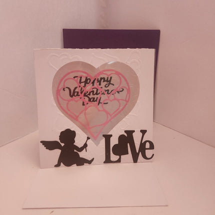 Valentine/Acetate Tent Card/love