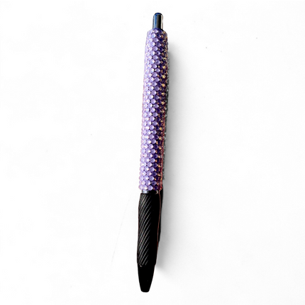 Lavender Opal Rhinestone Grip Pen