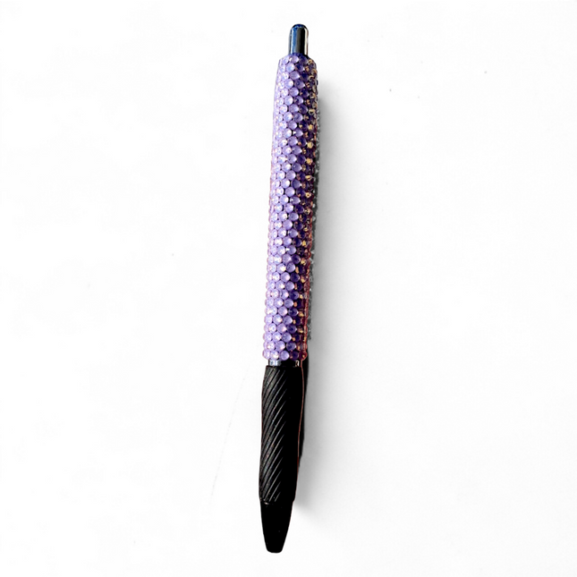 Lavender Opal Rhinestone Grip Pen