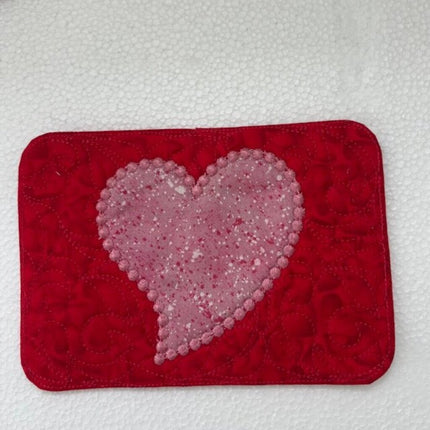 Glitz Heart Mug Mat