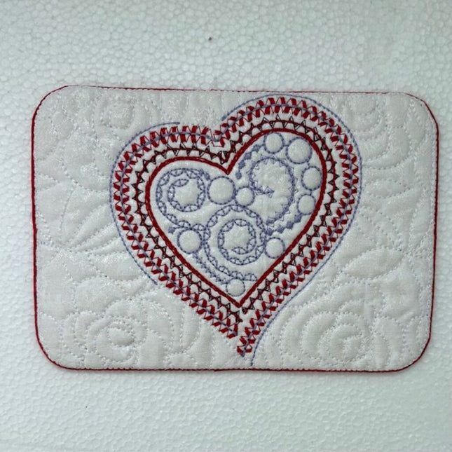 Glitz Heart Mug Mat