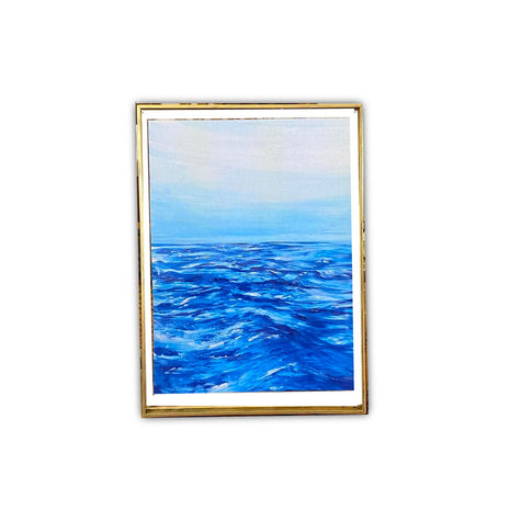 Ocean print in gold frame