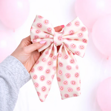 Sailor Style Dog Bow