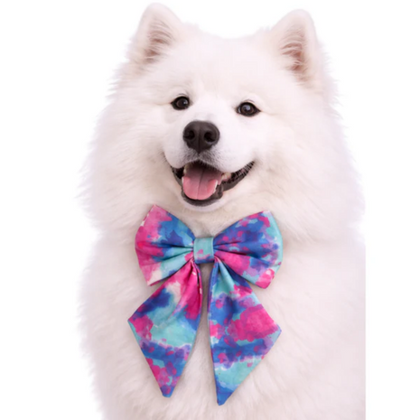 Sailor Style Dog Bow