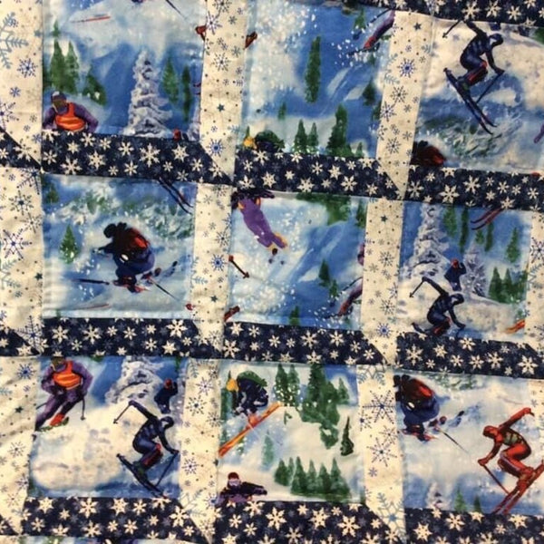 Quilt, skiers