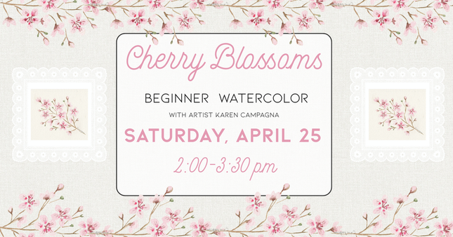 04/25 Cherry Blossoms Beginner Watercolor