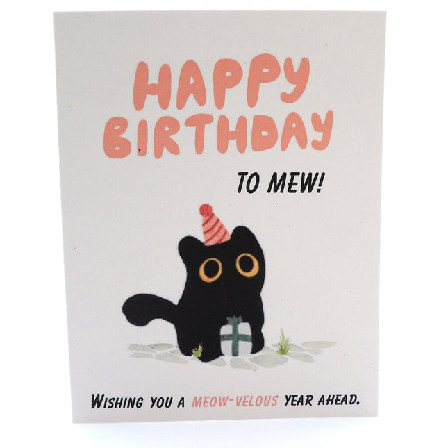 Happy Birthday to Mew Cat Card