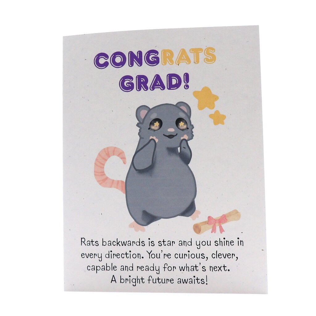 Congrats Grad Rat Card