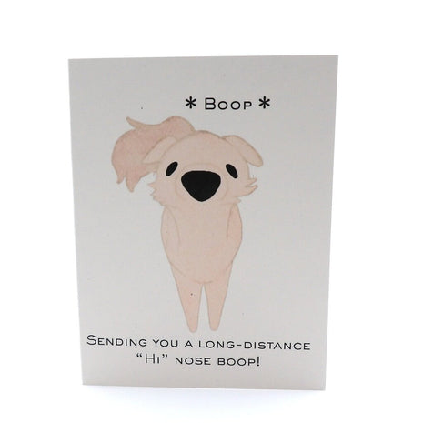 Dog Nose Boop Card