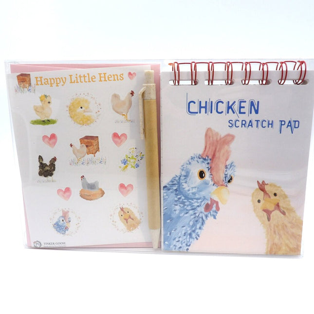 Chicken Scratch Pad Stationery Set