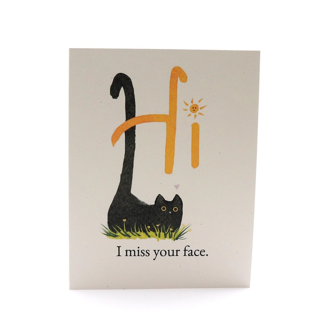 Cat I Miss You Card