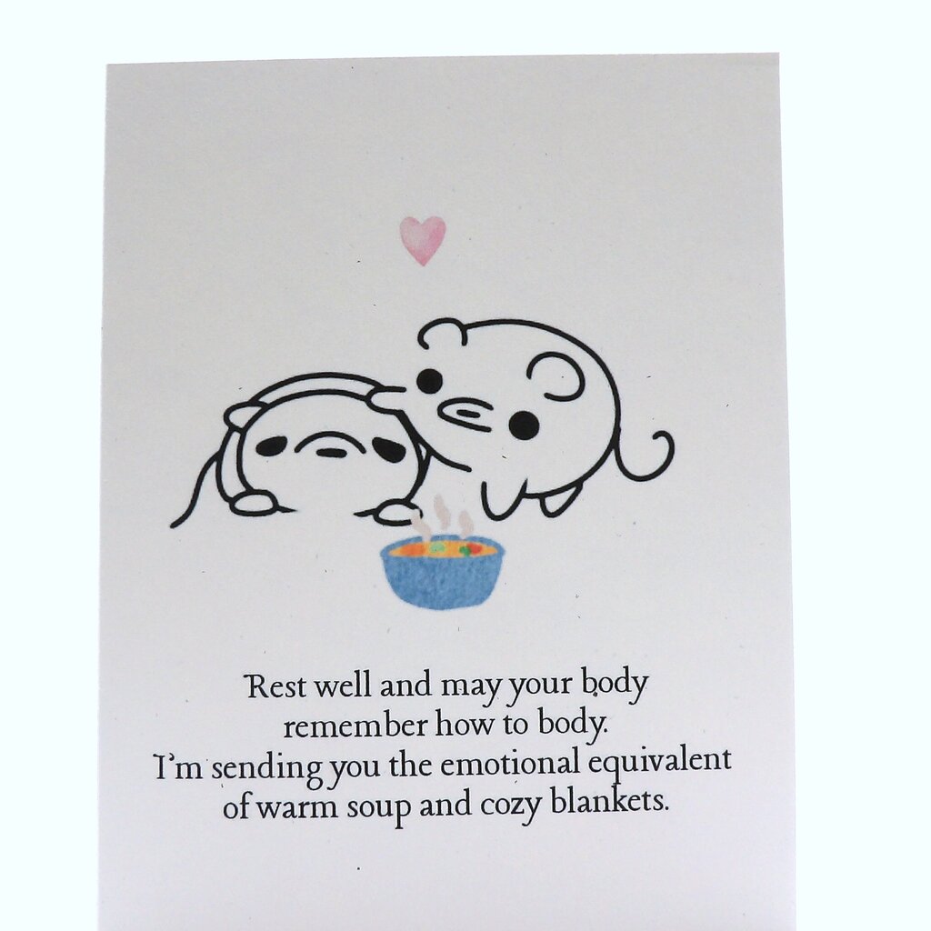 Get Well Soon Comfort Card