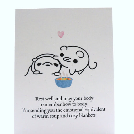 Get Well Soon Comfort Card
