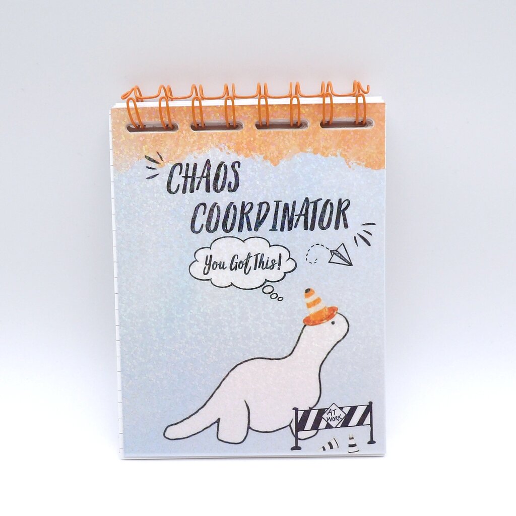 Chaos Coordinator Dinosaur Notebook