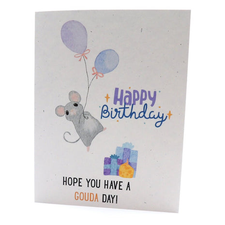 Happy Birthday Mouse Gouda Day Card