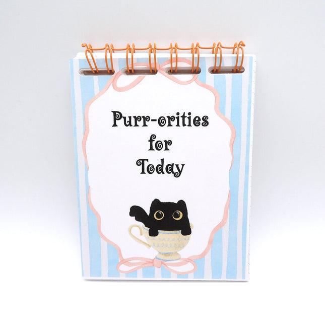 Purr-orities for Today Notebook