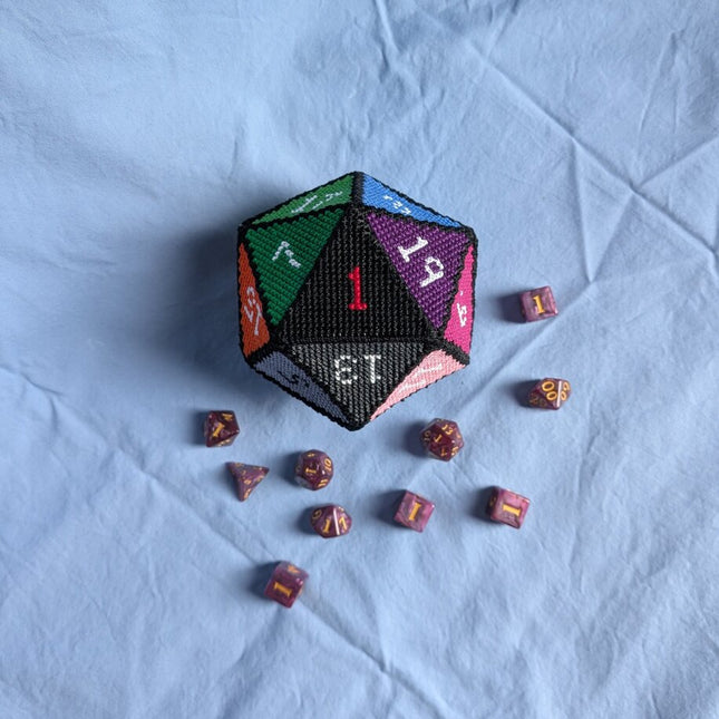 D20 Cross Stitch Pattern