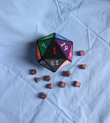 D20 Cross Stitch Pattern