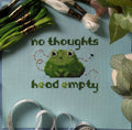 Vacant Frog Cross Stitch Pattern