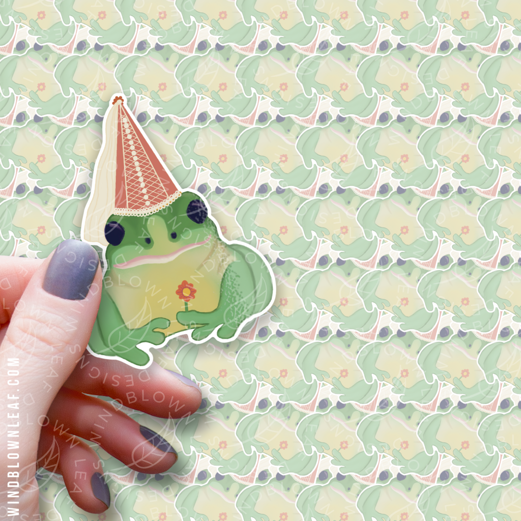Sticker - Frog Princess 3/$10