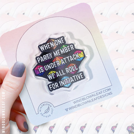 Acrylic Pin - Geek Pride