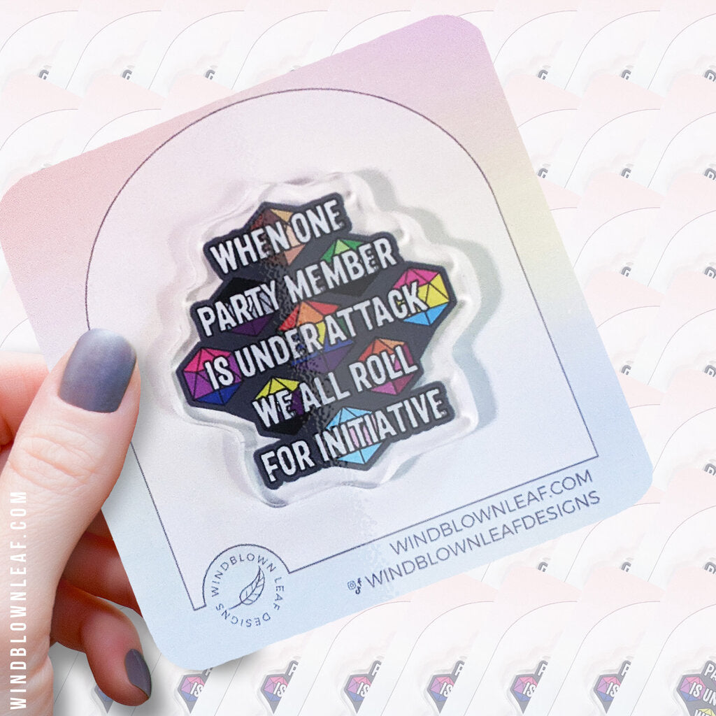 Acrylic Pin - Geek Pride