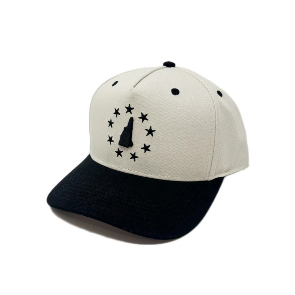Granite Glory Stars Hat- Stone/Black