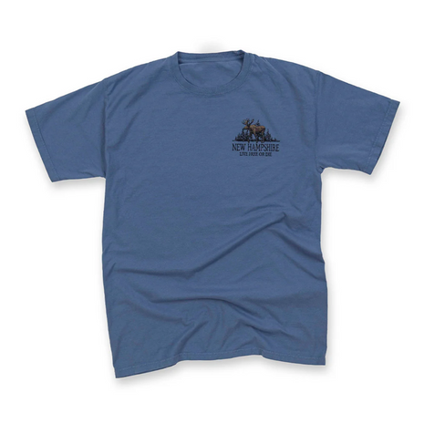 Vintage Moose T-shirt - Faded Blue