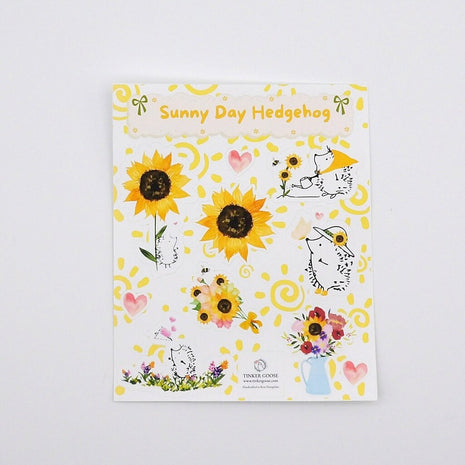 Sunny Day Hedgehog Sticker Sheet