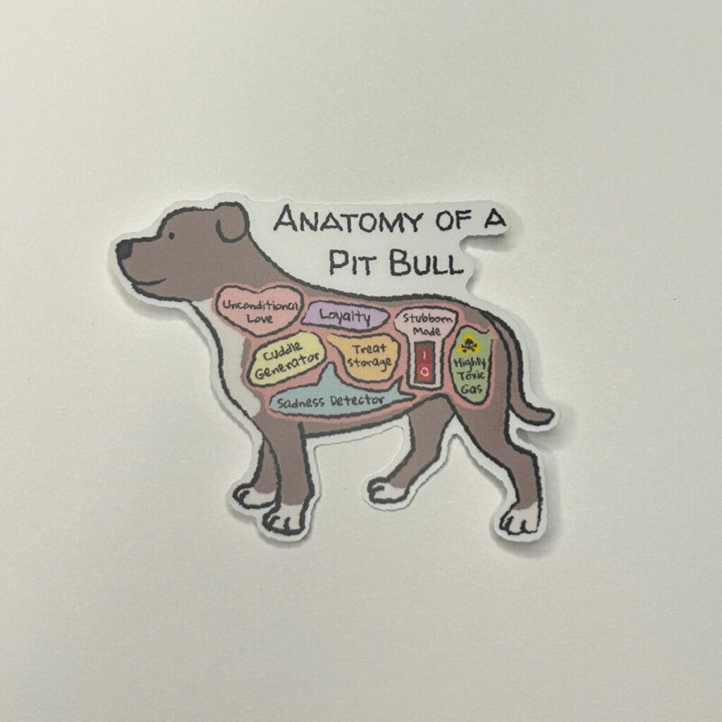 Anatomy of a Pit Bull Sticker
