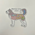 Anatomy of a Husky Sticker