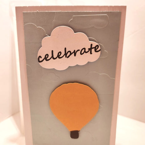 Diaroma Card/ Hot Air Balloon Clouds