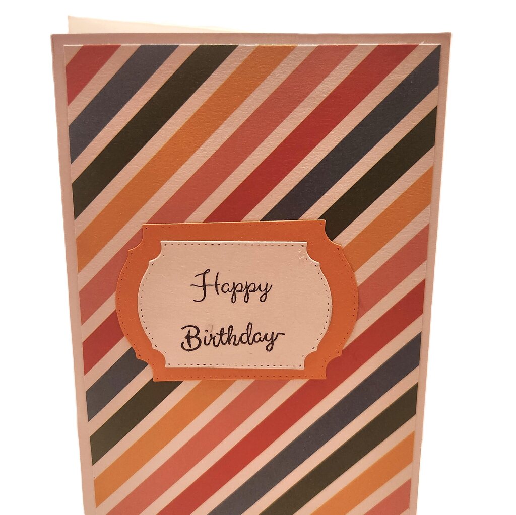 Diagonal Card/Balloons
