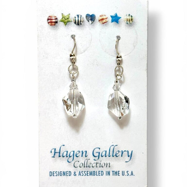 Swarovski Crystal Earrings - clear grphc