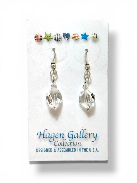 Swarovski Crystal Earrings - clear grphc