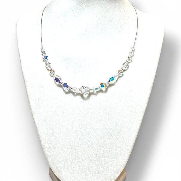 Swarovski Crystal Necklace - CtStg - clear