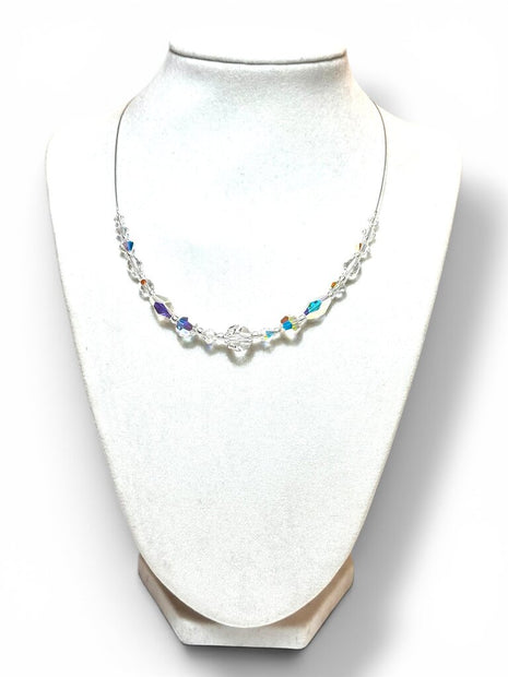 Swarovski Crystal Necklace - CtStg - clear