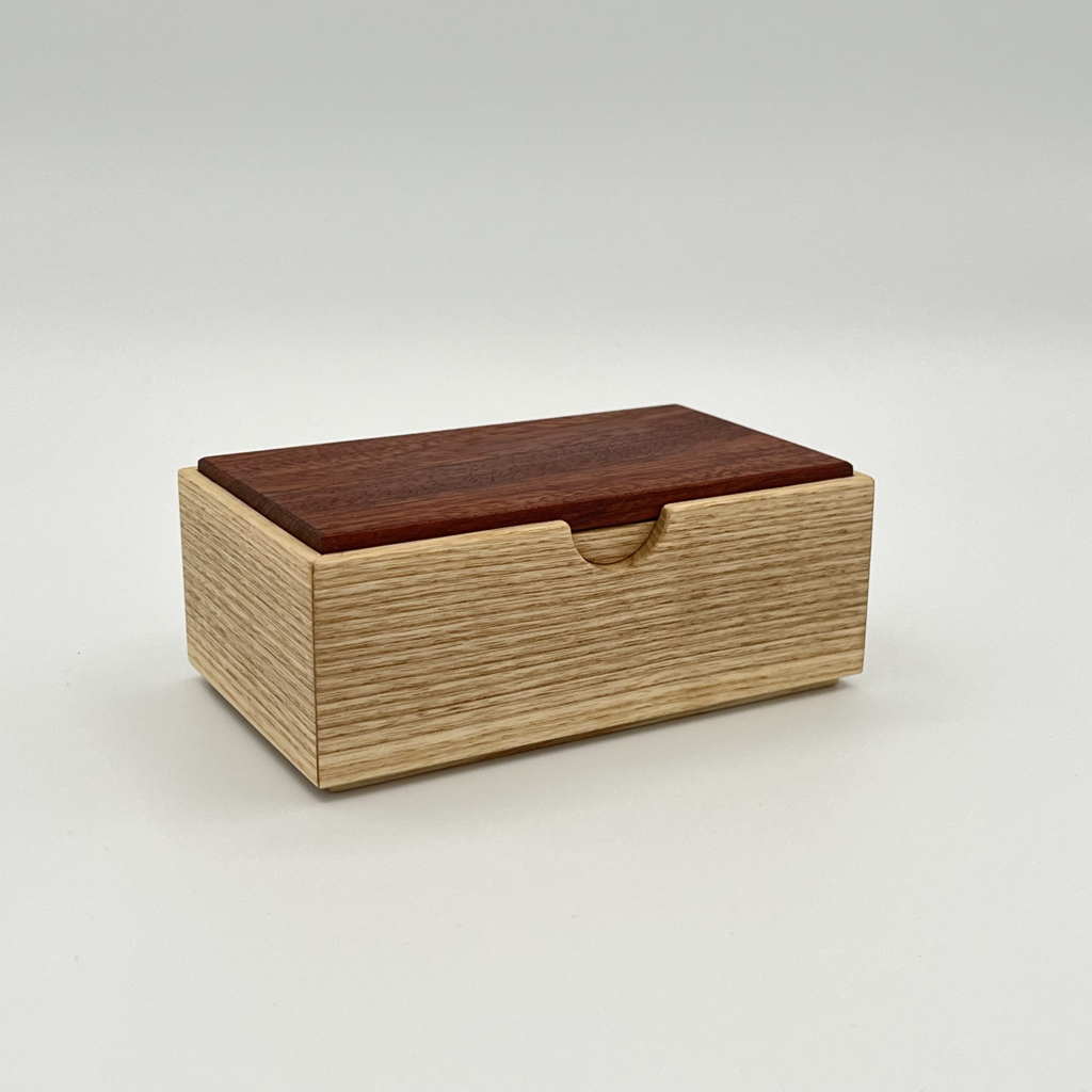 small trinket box - ash & bubinga