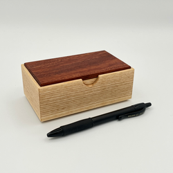 small trinket box - ash & bubinga - view 3