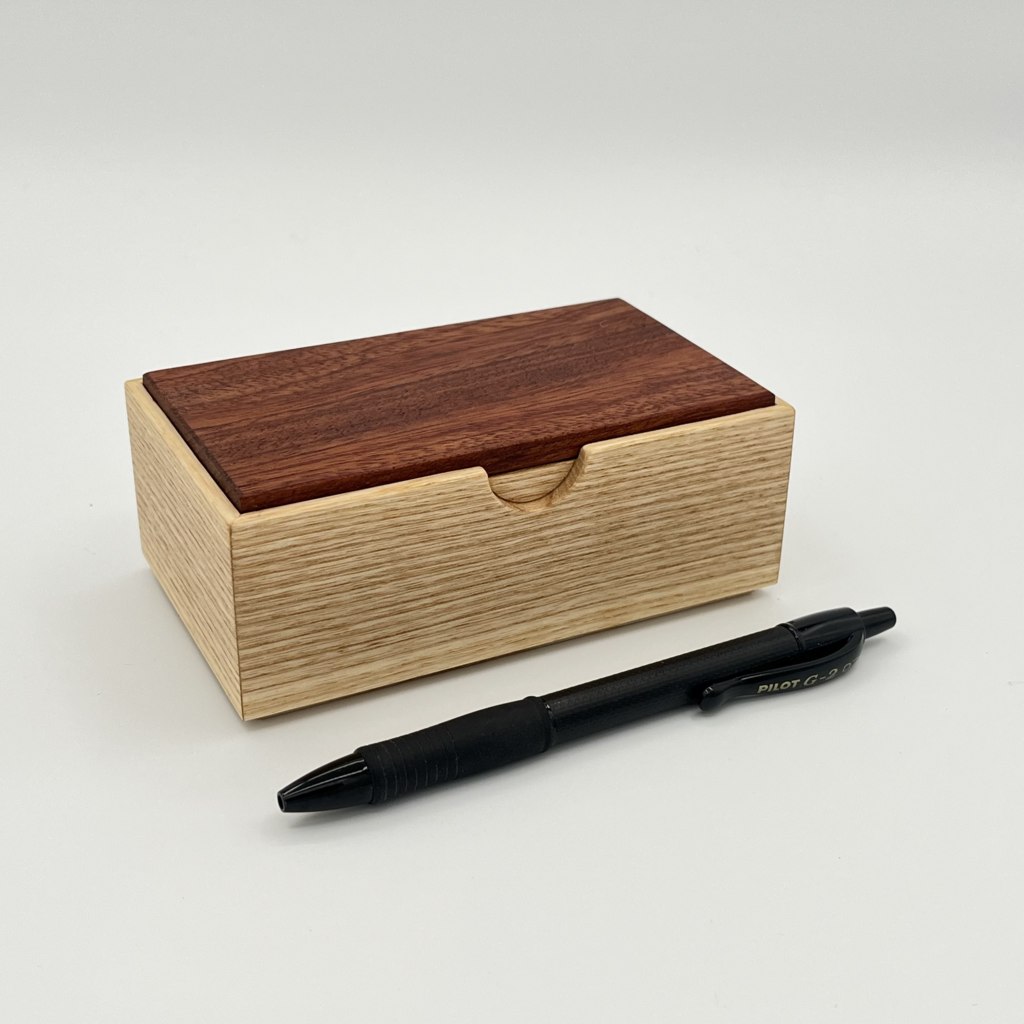 small trinket box - ash & bubinga
