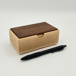 small trinket box - ash & walnut - view 3