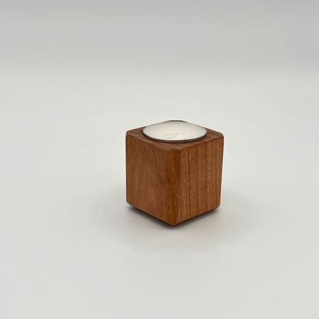 tea light cube - cherry
