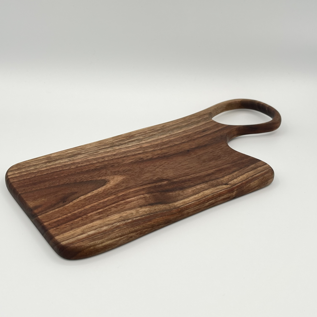 small hollow handled charcuterie board - walnut