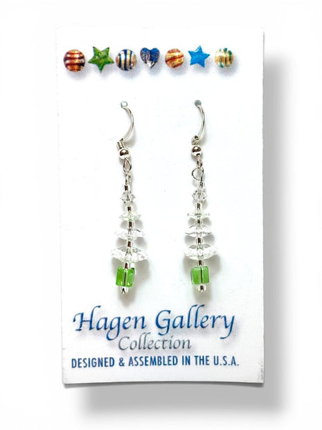 Swarovski Crystal Earrings - Tree - Cl/peri