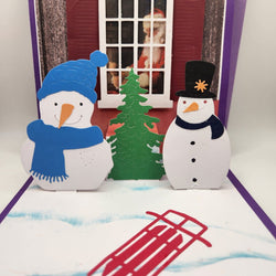 Christmas/Snowman Pop Up Card - view 2