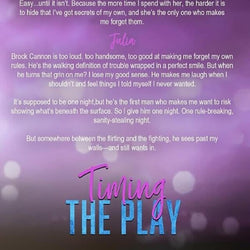 Timing the Play - view 2