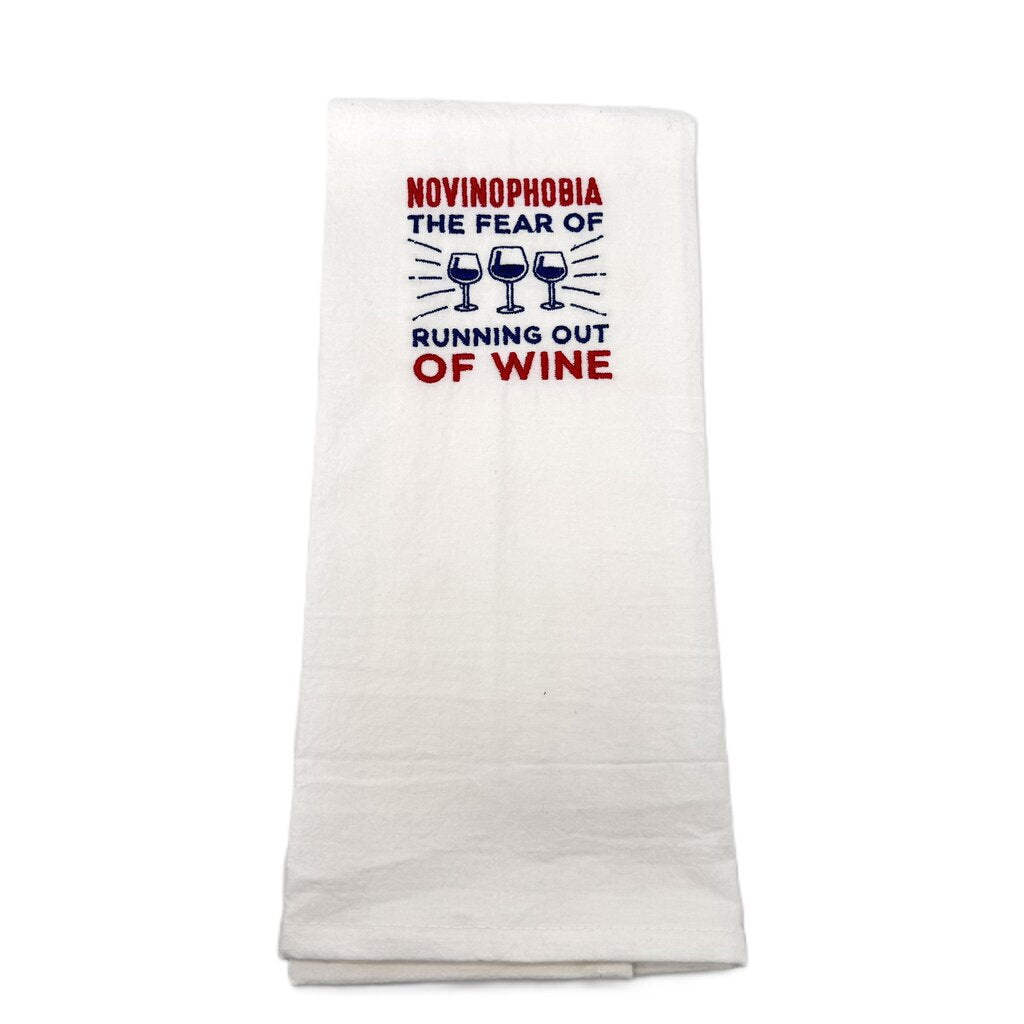 Novinophobia Embroidered Towel