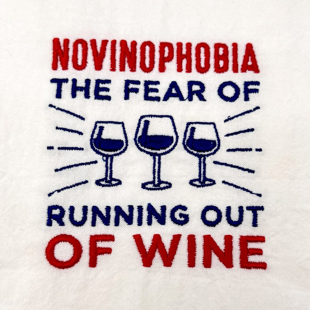 Novinophobia Embroidered Towel